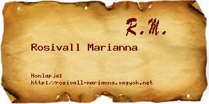 Rosivall Marianna névjegykártya